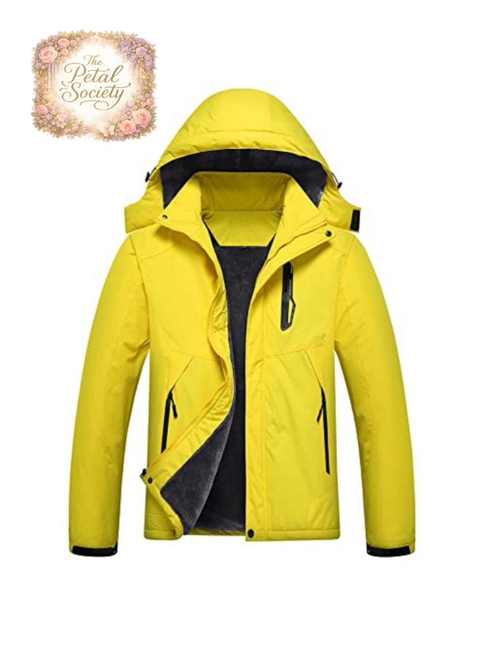 Men's Waterproof Ski Jacket Windproof Hooded Winter Coat